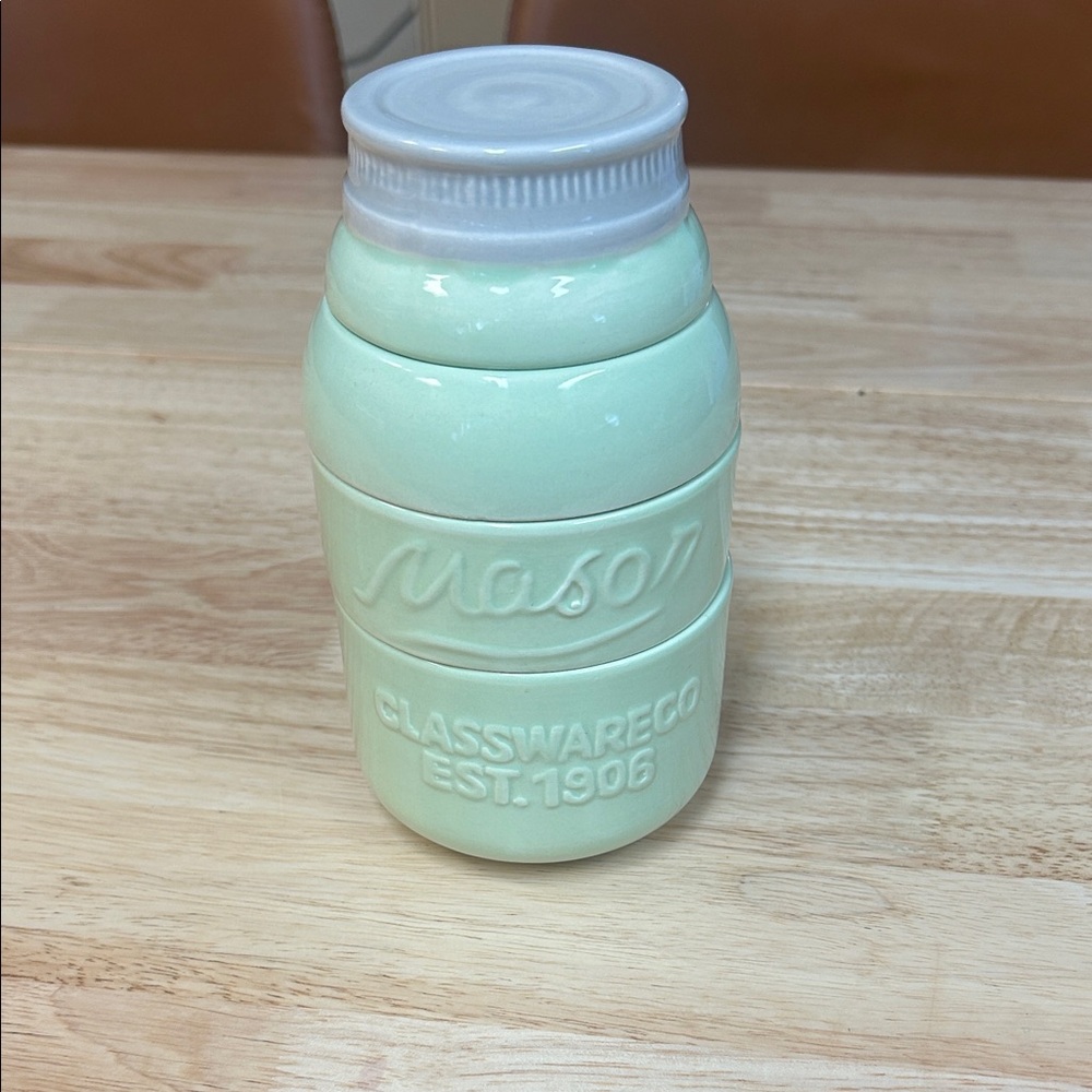 Mint Mason Jar Measuring Cups